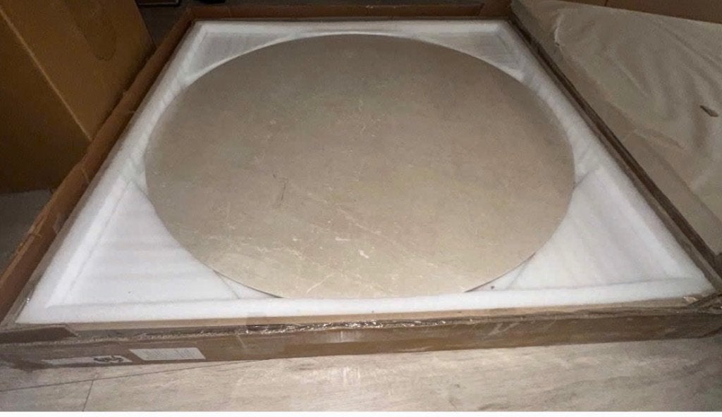 Hele Nieuwe ronde marmeren eettafel, Huis en Inrichting, Tafels | Eettafels, Ophalen, Overige materialen, Rond, Nieuw