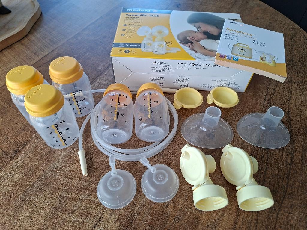 Medela dubbele afkolfset, Ophalen of Verzenden, Zo goed als nieuw, Borstkolf