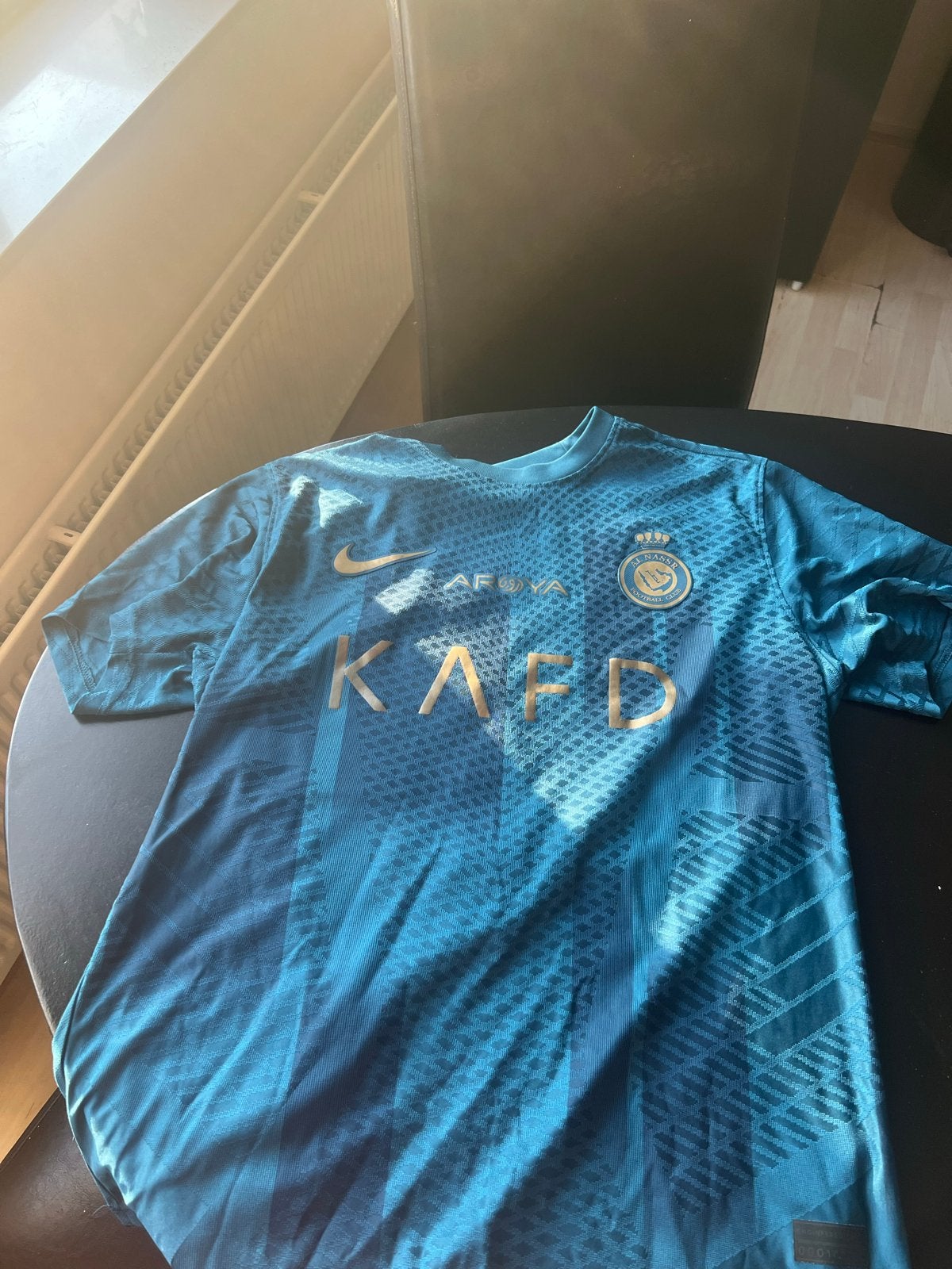Al Nassr Ronaldo Voetbalshirt Maat S, Meerkleurig, Ophalen of Verzenden, Zo goed als nieuw, Voetbal