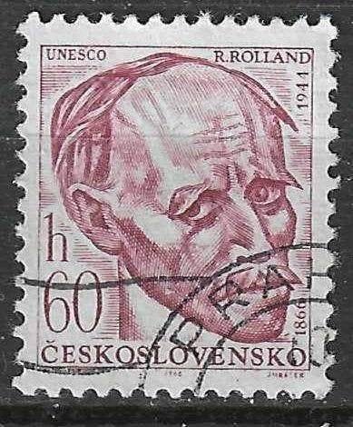 Tsjechoslowakije 1966 - Yvert 1466 - Romain Rolland (ST), Verzenden, Overige landen, Gestempeld