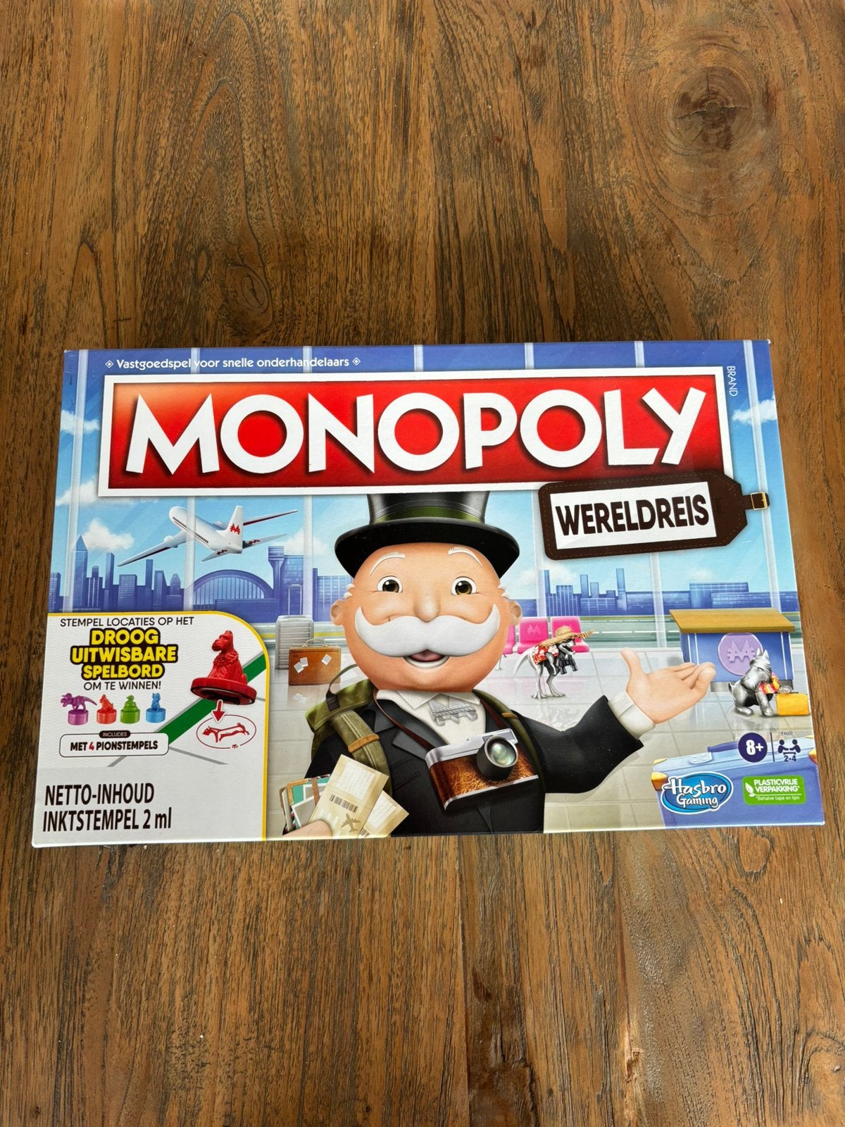 Nieuw monopoly wereldreis, Ophalen, Nieuw