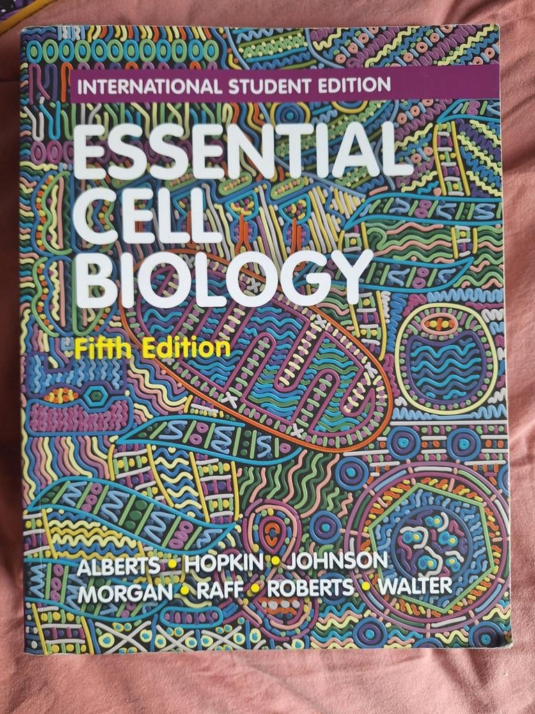Essential Cell Biology 5th edition, Alberts, Hopkin, Johnson, Morgan, Raff, Roberts, Walter, Zo goed als nieuw, Beta, HBO