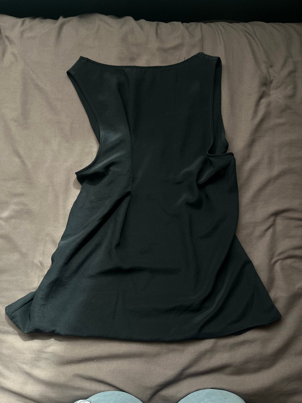 Zwart flowy topje van Primark, Ophalen, Zwart, Maat 42/44 (L), Zo goed als nieuw