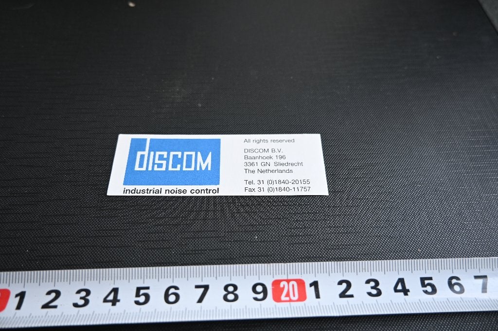 sticker Sliedrecht DISCOM bv Industr=ial noise control, Ophalen, Zo goed als nieuw