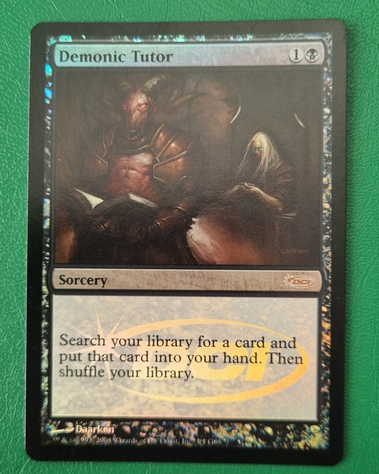 Demonic Tutor Foil - Magic: The Gathering Kaart, Ophalen of Verzenden, Zo goed als nieuw, Losse kaart, Foil