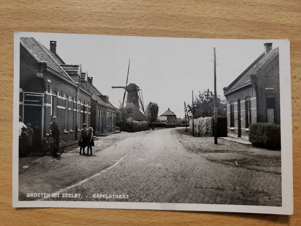 ansicht ZEELST Kapelstraat Molen PRACHTIG, Ophalen of Verzenden, Voor 1920, Noord-Brabant