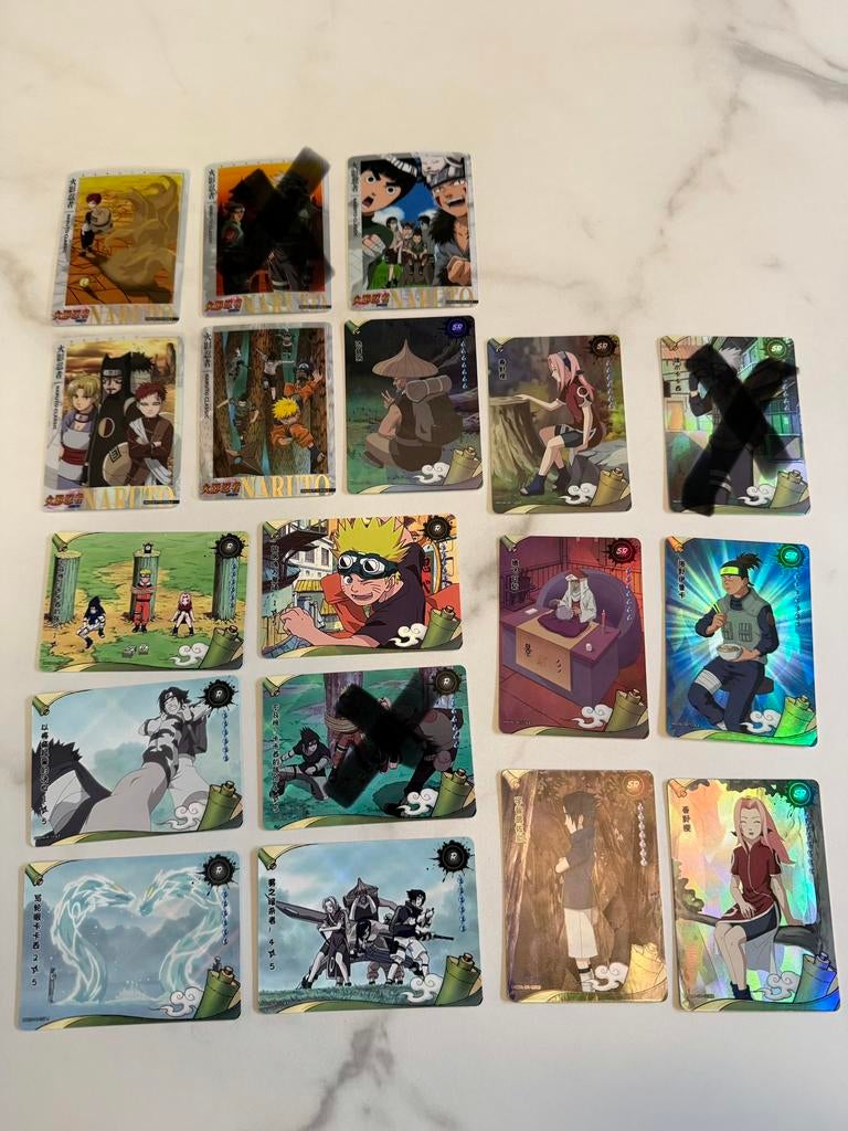 Naruto verzamelkaarten tcg kayou, Ophalen of Verzenden, Zo goed als nieuw, Meerdere kaarten, Foil