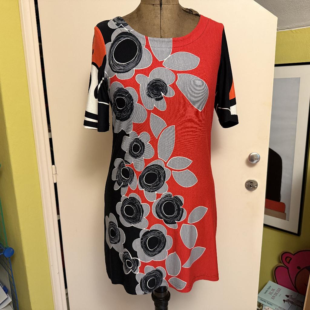 Green Ice viscose zomer jurkje Mt S=36 & 38 ZGAN!, Kleding | Dames, Verzenden, Zo goed als nieuw, Maat 36 (S), Boven de knie