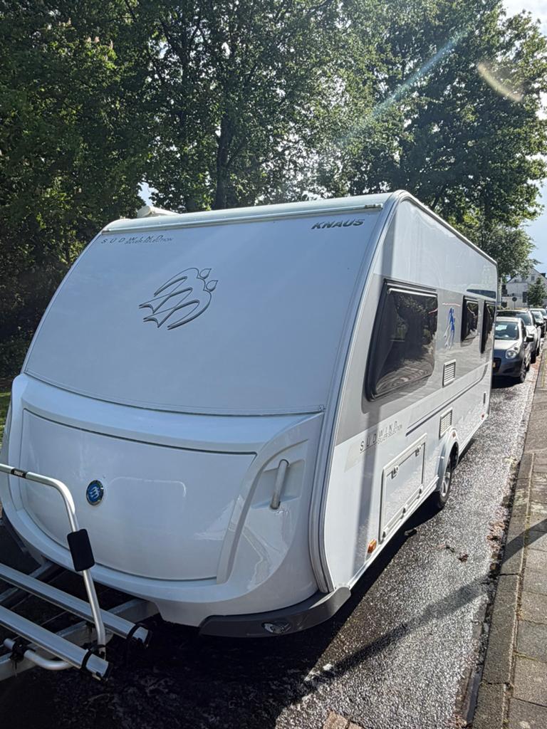 Knaus Sudwind Silver Selection 500 FU topstaat mover, luifel, Caravans en Kamperen, Rondzit, Frans bed, Particulier, Schokbreker