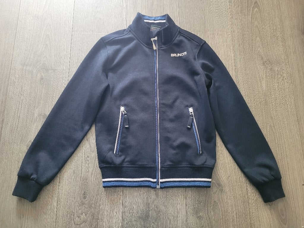 BRUNOTTI donkerblauw vest maat 152 ~ SC3004, Kinderen en Baby's, Kinderkleding | Maat 152, Gebruikt, Trui of Vest, Ophalen of Verzenden