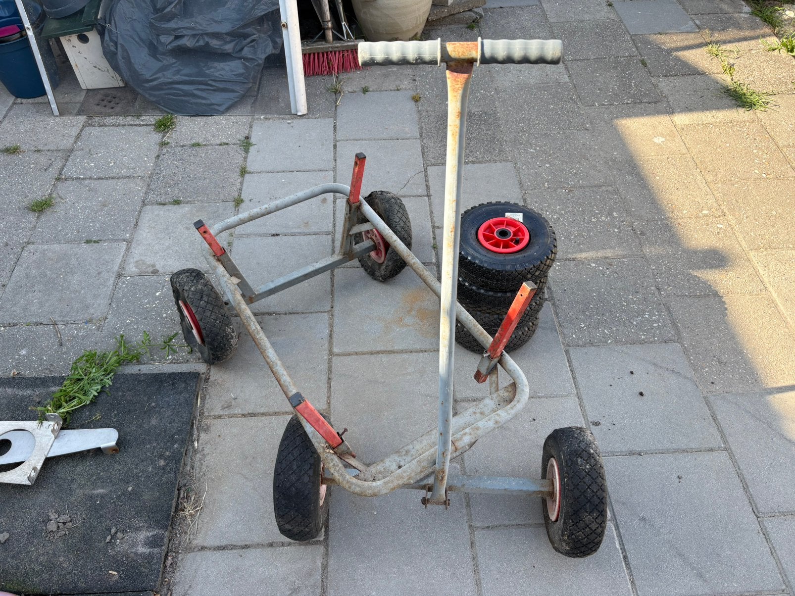 Bolderkar, Ophalen, Gebruikt