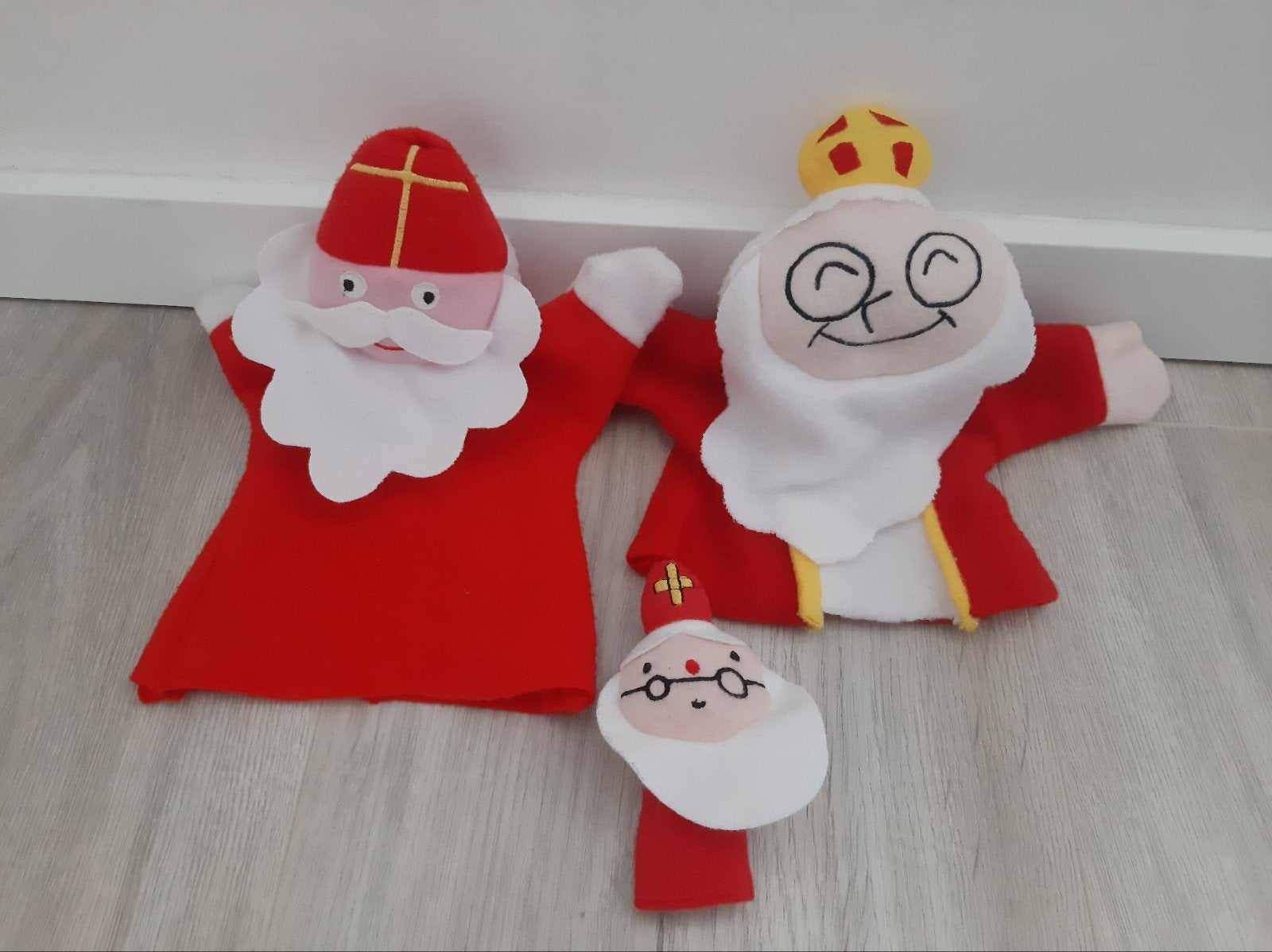 Knuffel handpop vingerpop Hema Sinterklaas K7488, Ophalen of Verzenden