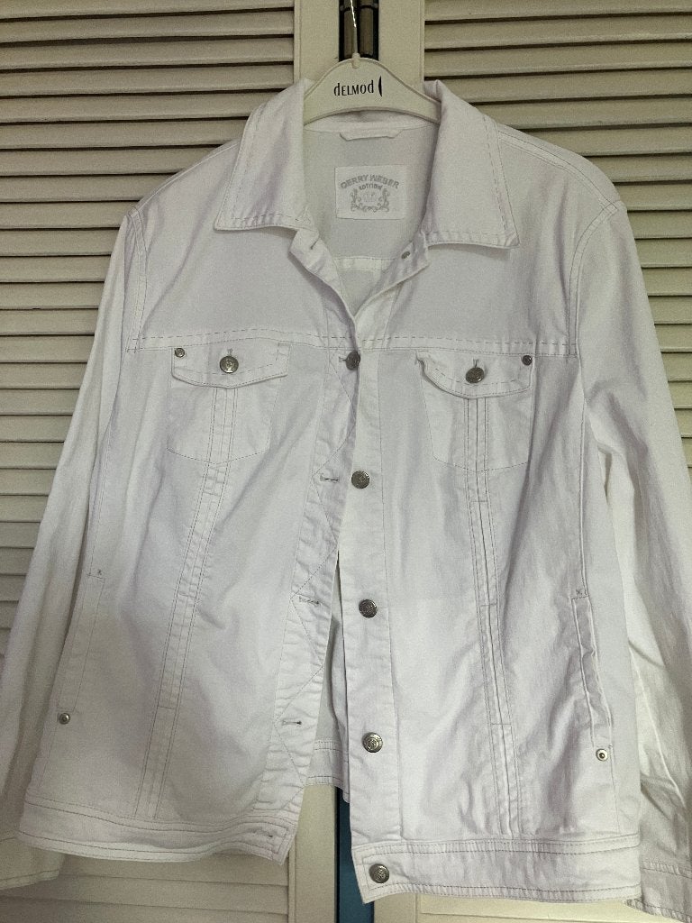 wit Gerry Weber jack maat 48, Wit, Maat 46/48 (XL) of groter, Ophalen of Verzenden, Zo goed als nieuw