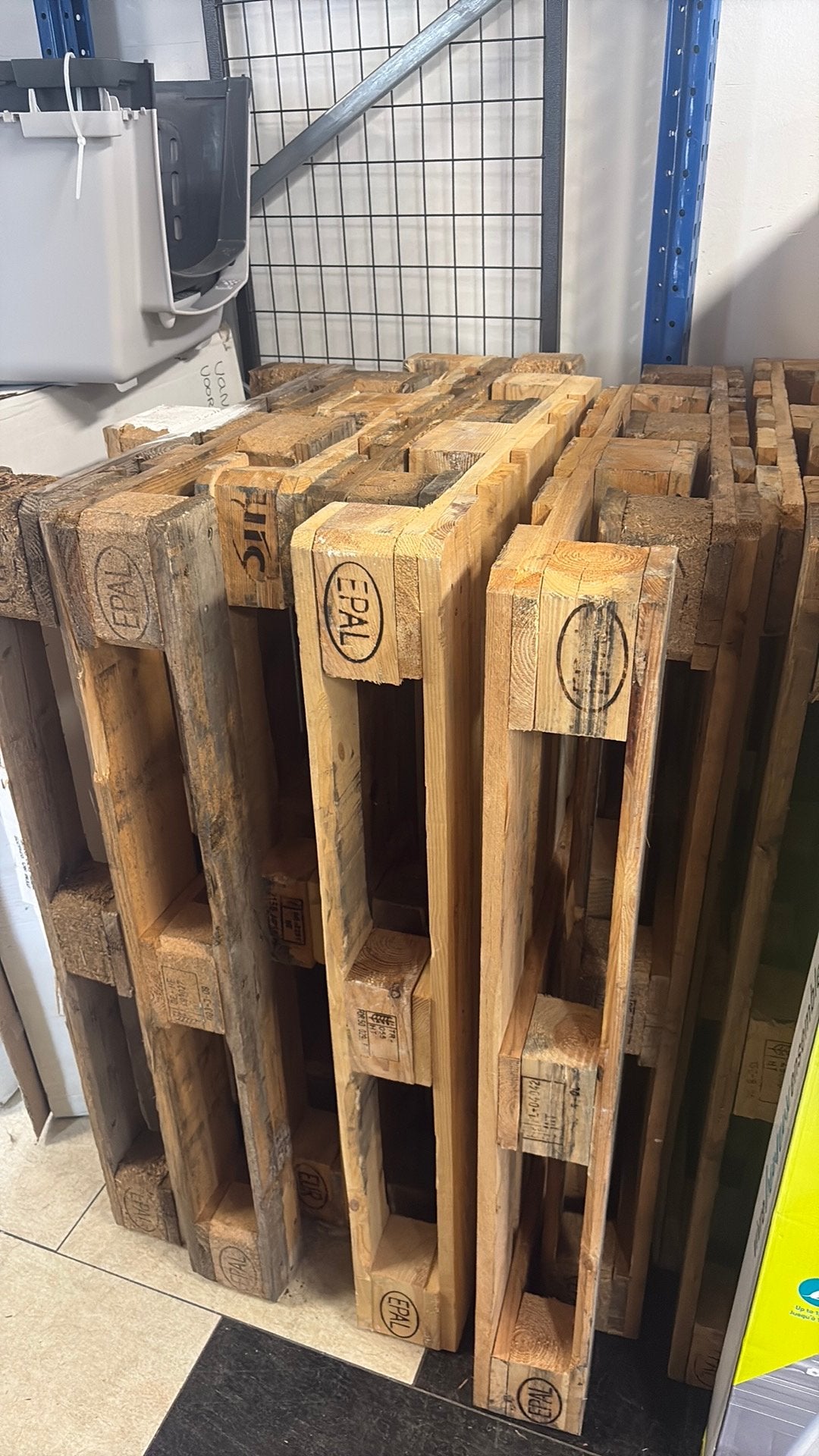 8 EU euro pallets 120x80cm, Ophalen, Zo goed als nieuw, Pallet, Minder dan 200 cm