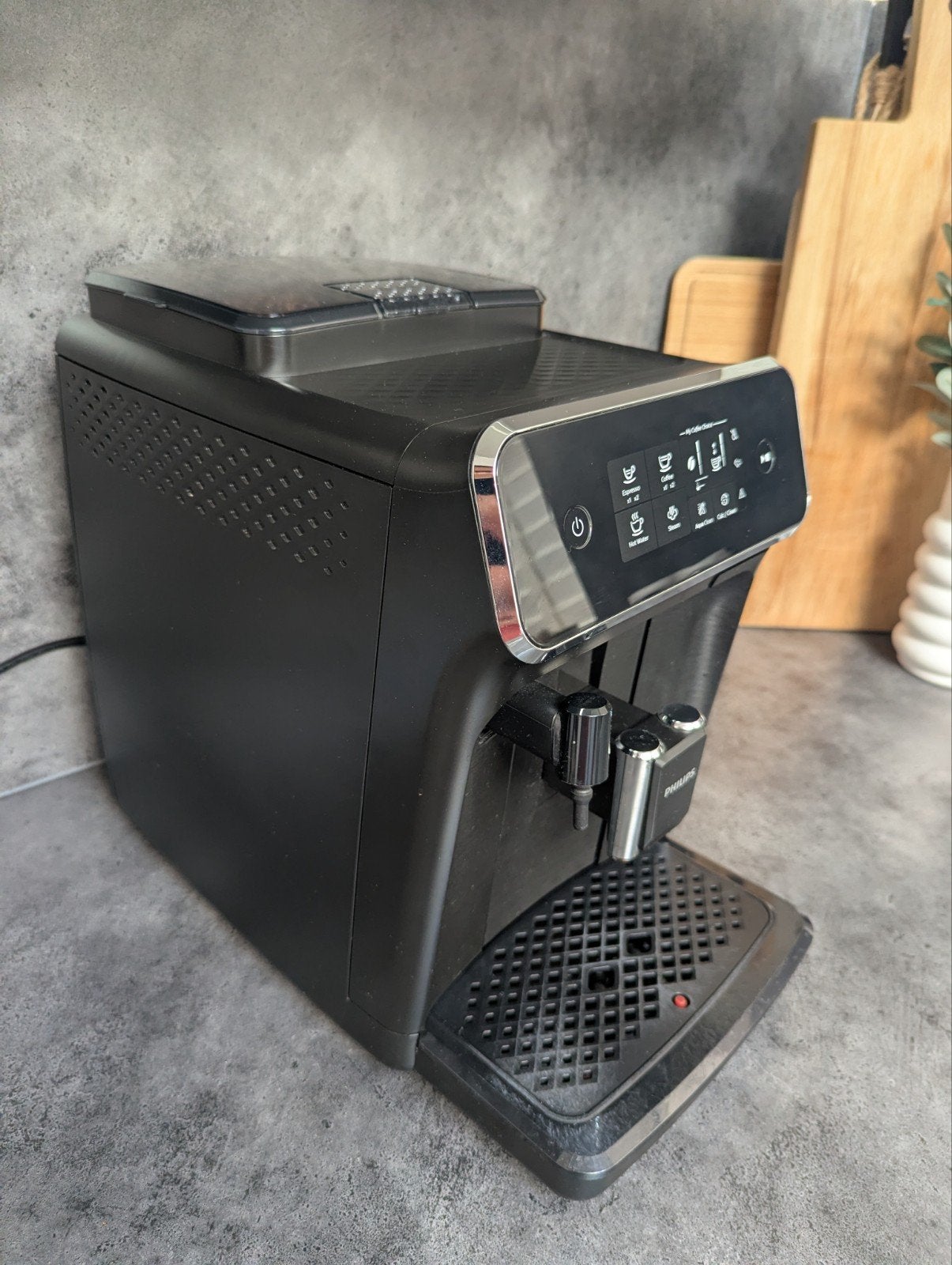 Philips 2200 Series Volautomatische Espressomachine EP2220/1, Witgoed en Apparatuur, Koffiezetapparaten, Stoompijpje, Gebruikt