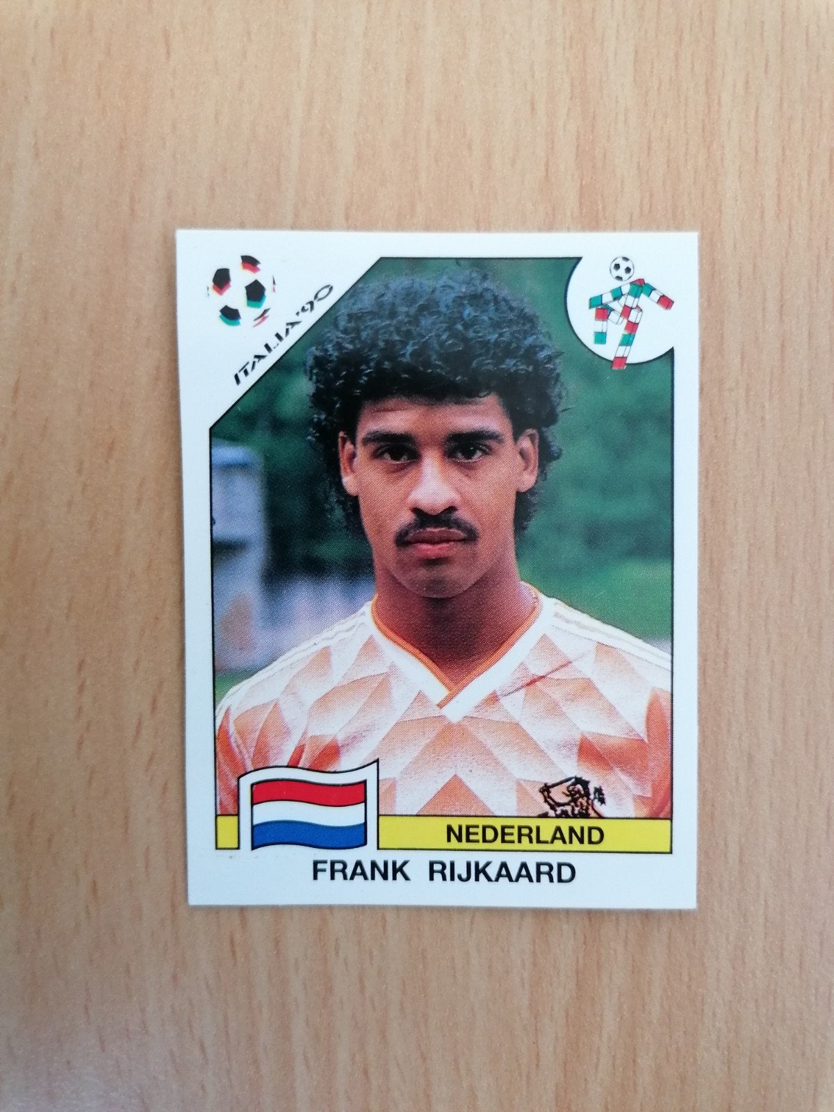 Panini WK '90 #409 Frank Rijkaard., Ophalen of Verzenden, Zo goed als nieuw, Sticker