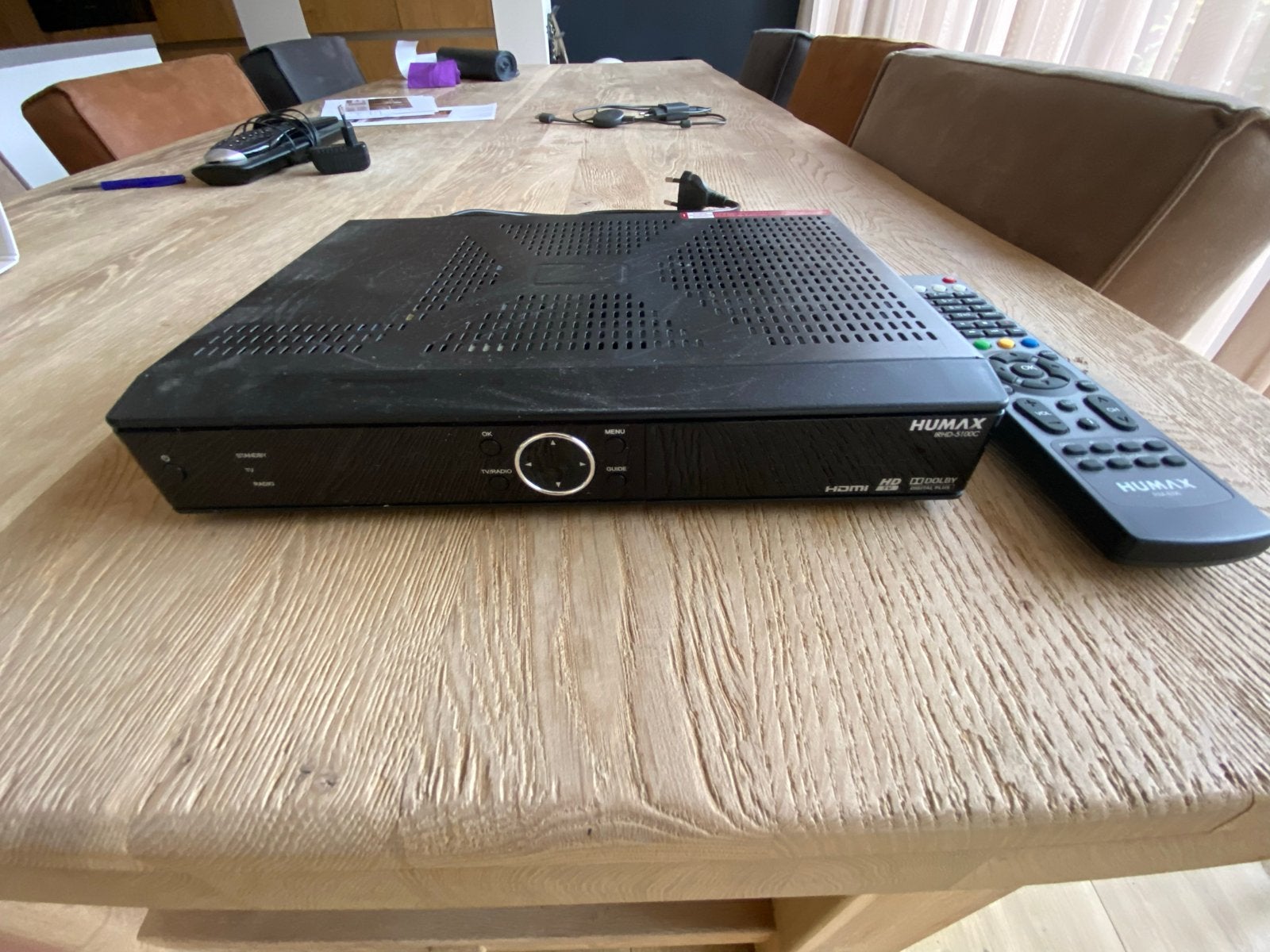Humax IRHD-5100C/NL decoder met Afstandsbedieni, Ophalen of Verzenden, Gebruikt, Decoder