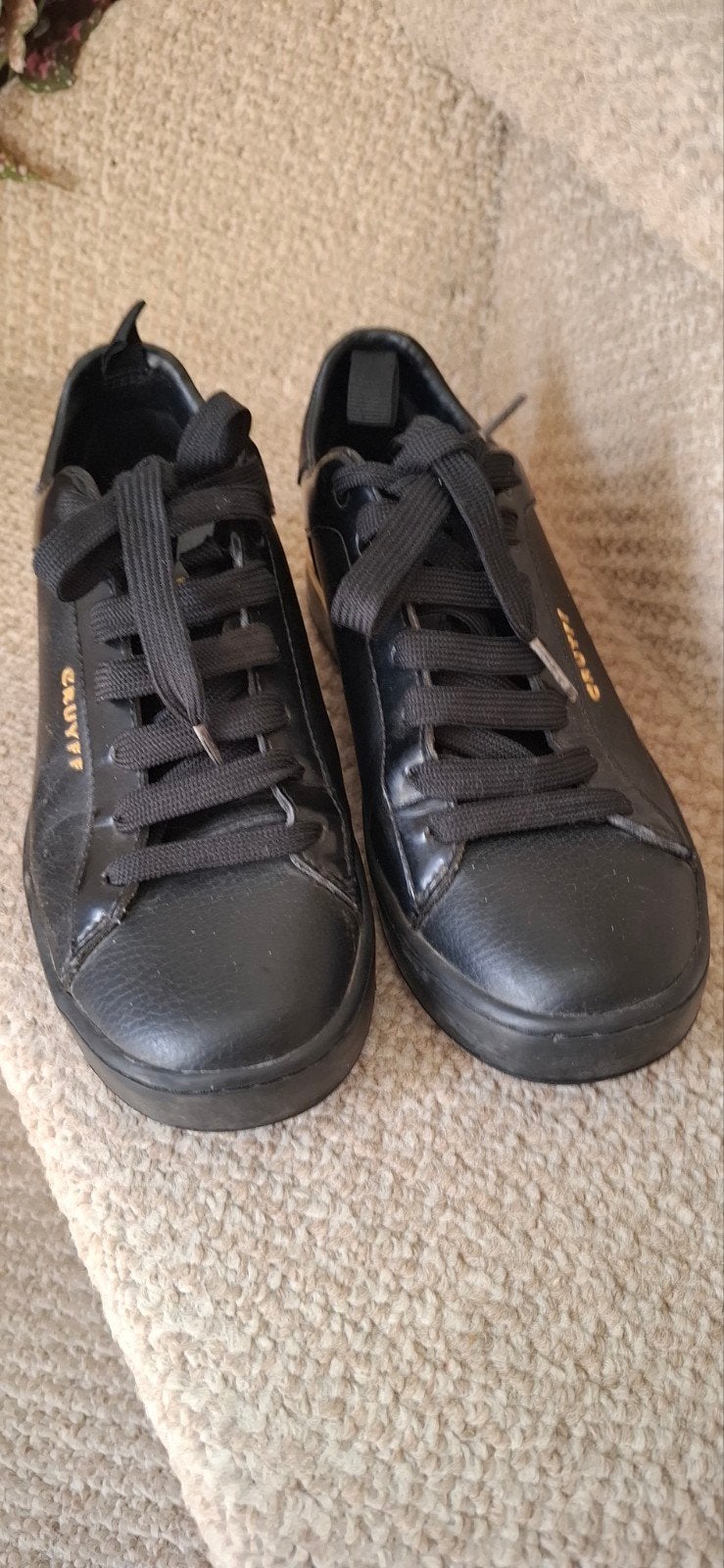 Cruyff  sneakers zwart met goud maat 38, Kleding | Dames, Ophalen of Verzenden, Zo goed als nieuw, Zwart, Sneakers of Gympen