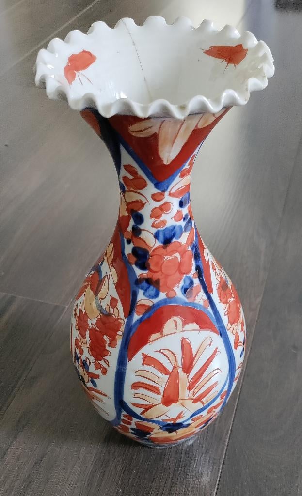 Vaas, Gebruikt, Overige kleuren, Aardewerk of Porselein, Ophalen of Verzenden