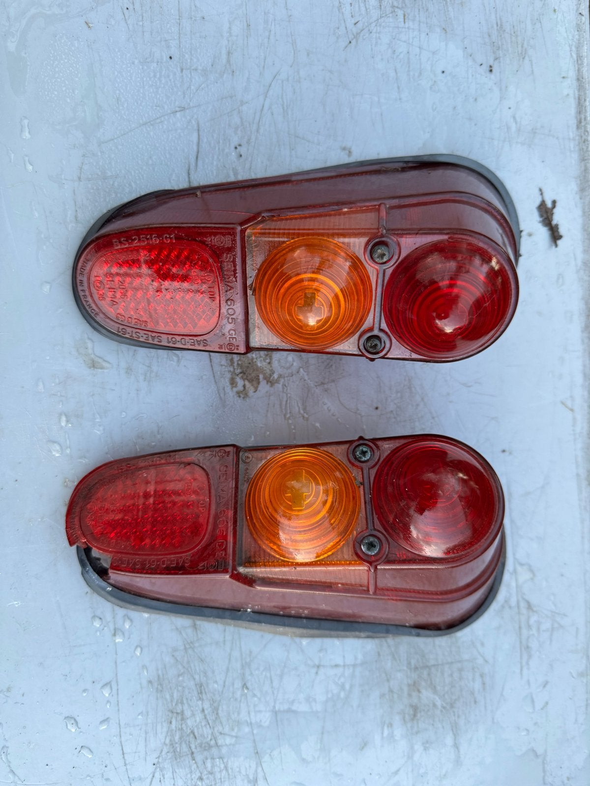 Achterlichten set voor oldtimer renault 4Gebruikt, Ophalen