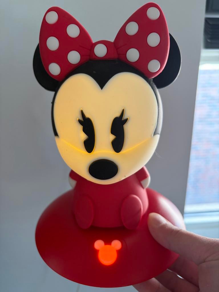 Philips Disney Minnie Mouse Nachtlampje, Ophalen of Verzenden, Zo goed als nieuw, Kunststof, Minder dan 50 cm