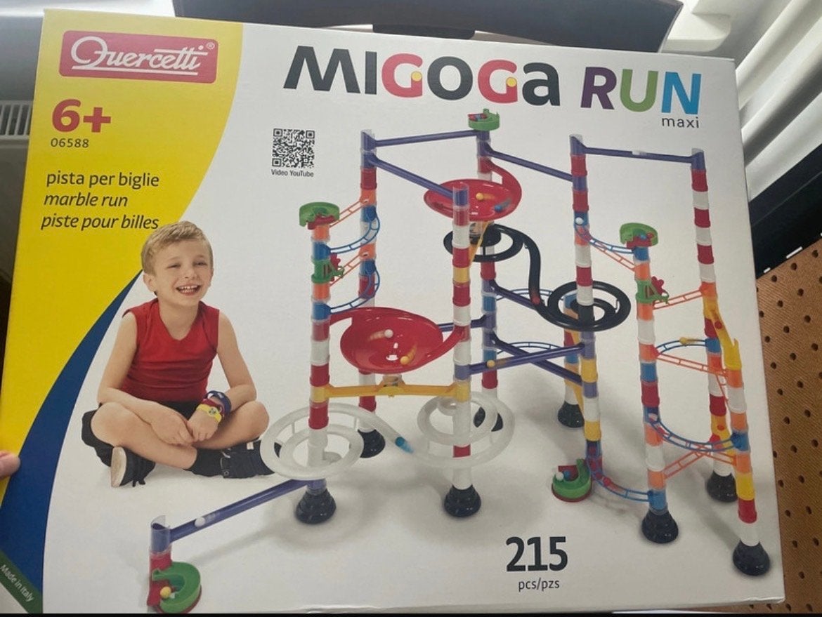 Quercetti Migoga Run Maxi knikkerbaan - 215 onderdelen, Ophalen of Verzenden, Nieuw, Overige merken