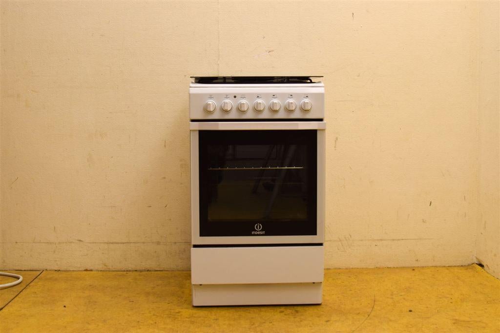 Indesit Gasfornuis 49343, Witgoed en Apparatuur, Fornuizen, Gebruikt, Inbouw, Inductie, 4 kookzones, 85 tot 90 cm, Ophalen of Verzenden
