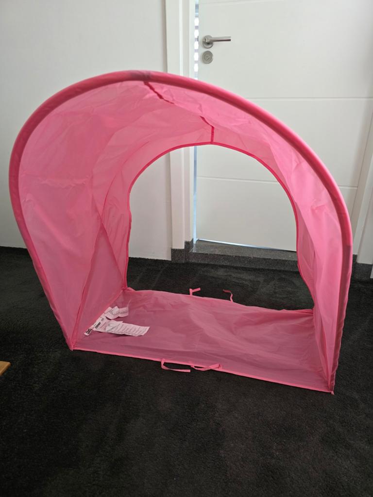 Ikea bedtent Sufflett roze, Ophalen, Zo goed als nieuw