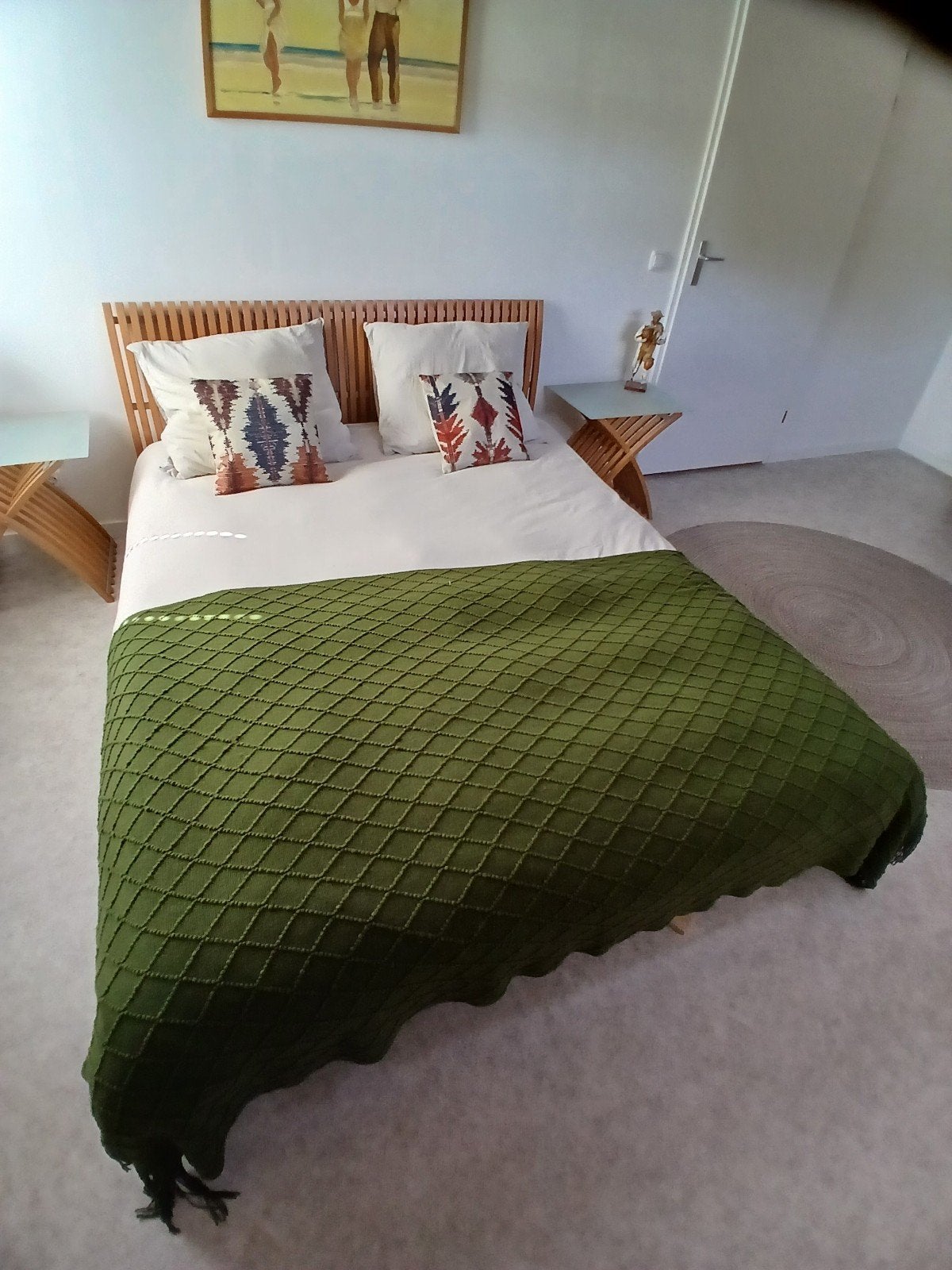 twee persoons bed 160x200cm, Ophalen, Tweepersoons, Zo goed als nieuw, 160 cm