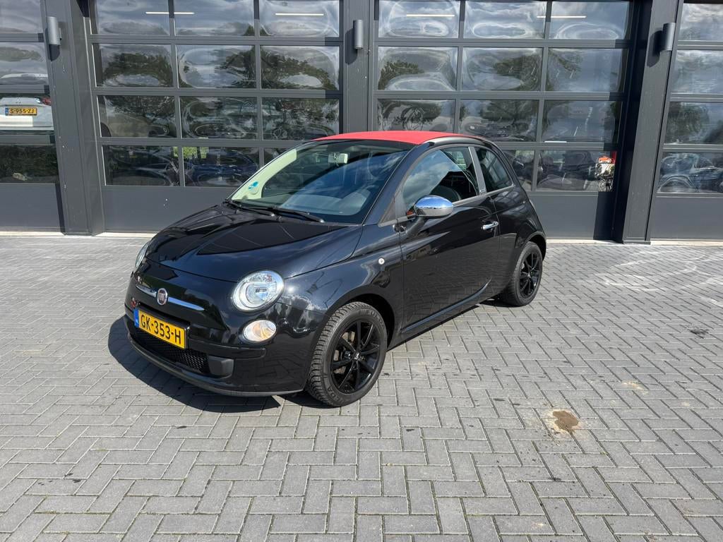 Fiat 500C 1.2 Airco (bj 2013), 21 km/l, Gebruikt, 4 cilinders, Zwart