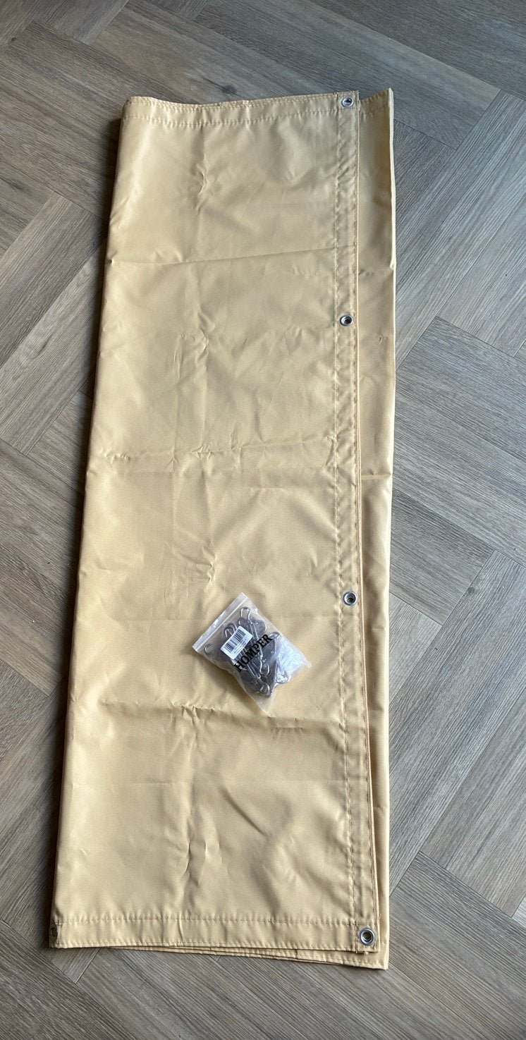 Nieuw Schaduwdoek 200x150 cm met koordjes en haken, Ophalen of Verzenden, Nieuw