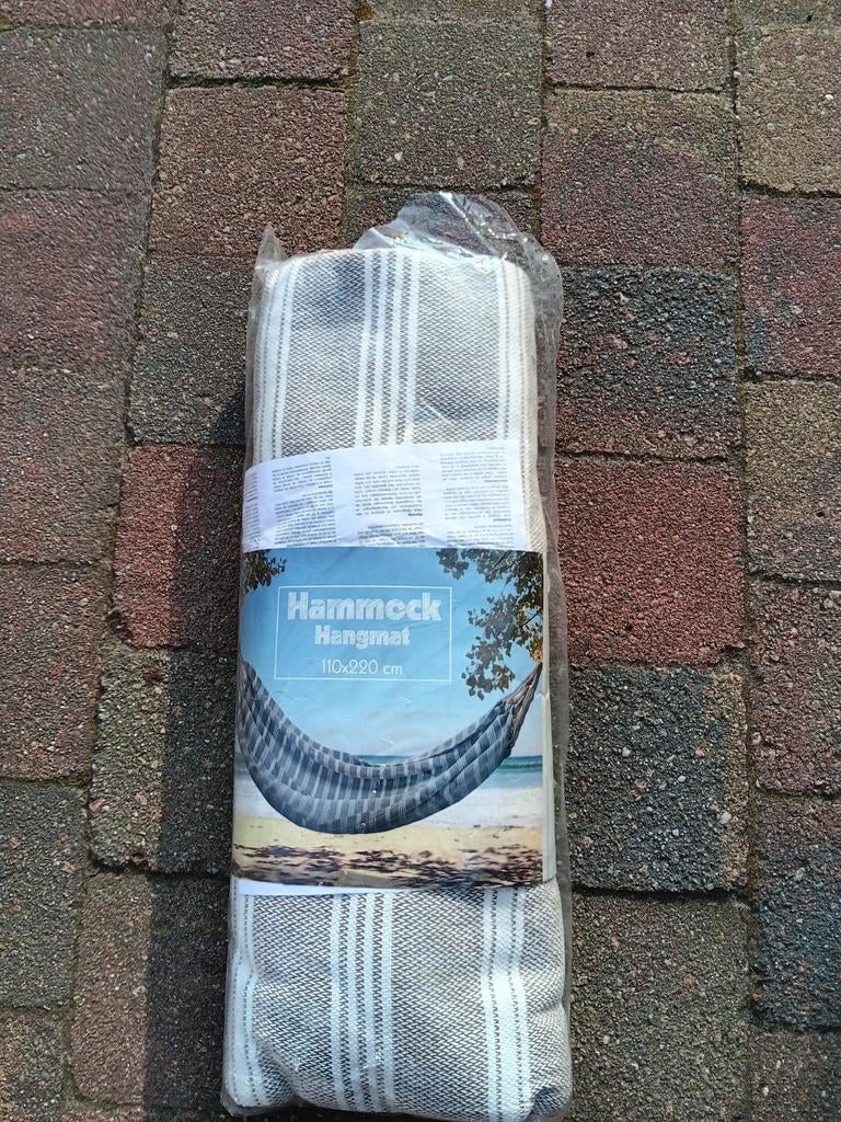 Nieuwe hammock gestreepte hangmat 110x220 cm, Ophalen of Verzenden, Nieuw, Eenpersoons, Binnen