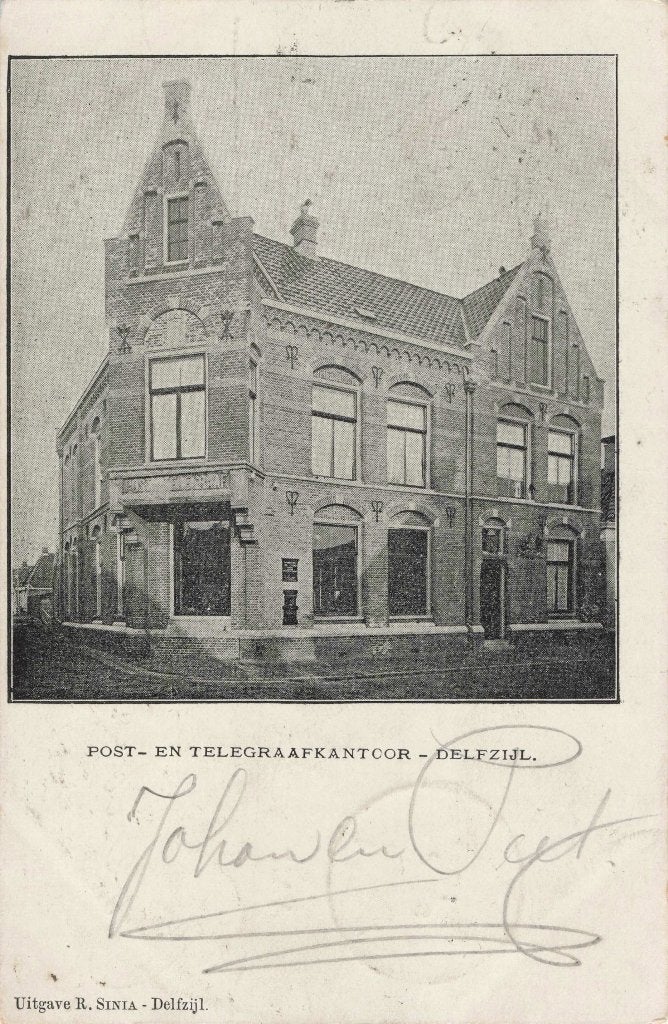 Delfzijl Postkantoor B3420, Ophalen, Voor 1920, Gelopen, Groningen