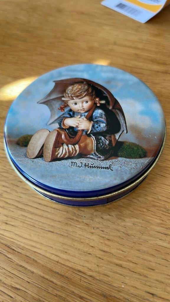 M.J. Hummel 4 onderzetters in blik, Verzamelen, Blikken, Ophalen of Verzenden, Zo goed als nieuw, Overige