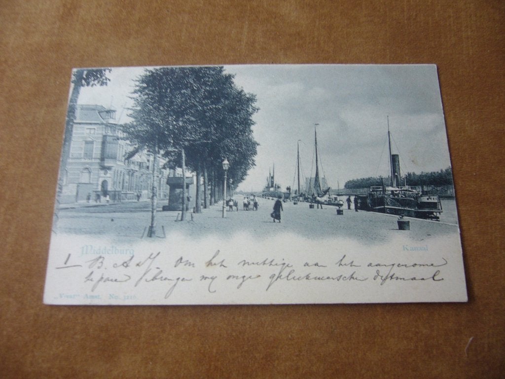 MIDDELBURG  =  KANAAL  BRIEFKAART  1902, Ophalen of Verzenden, Voor 1920, Gelopen, Zeeland