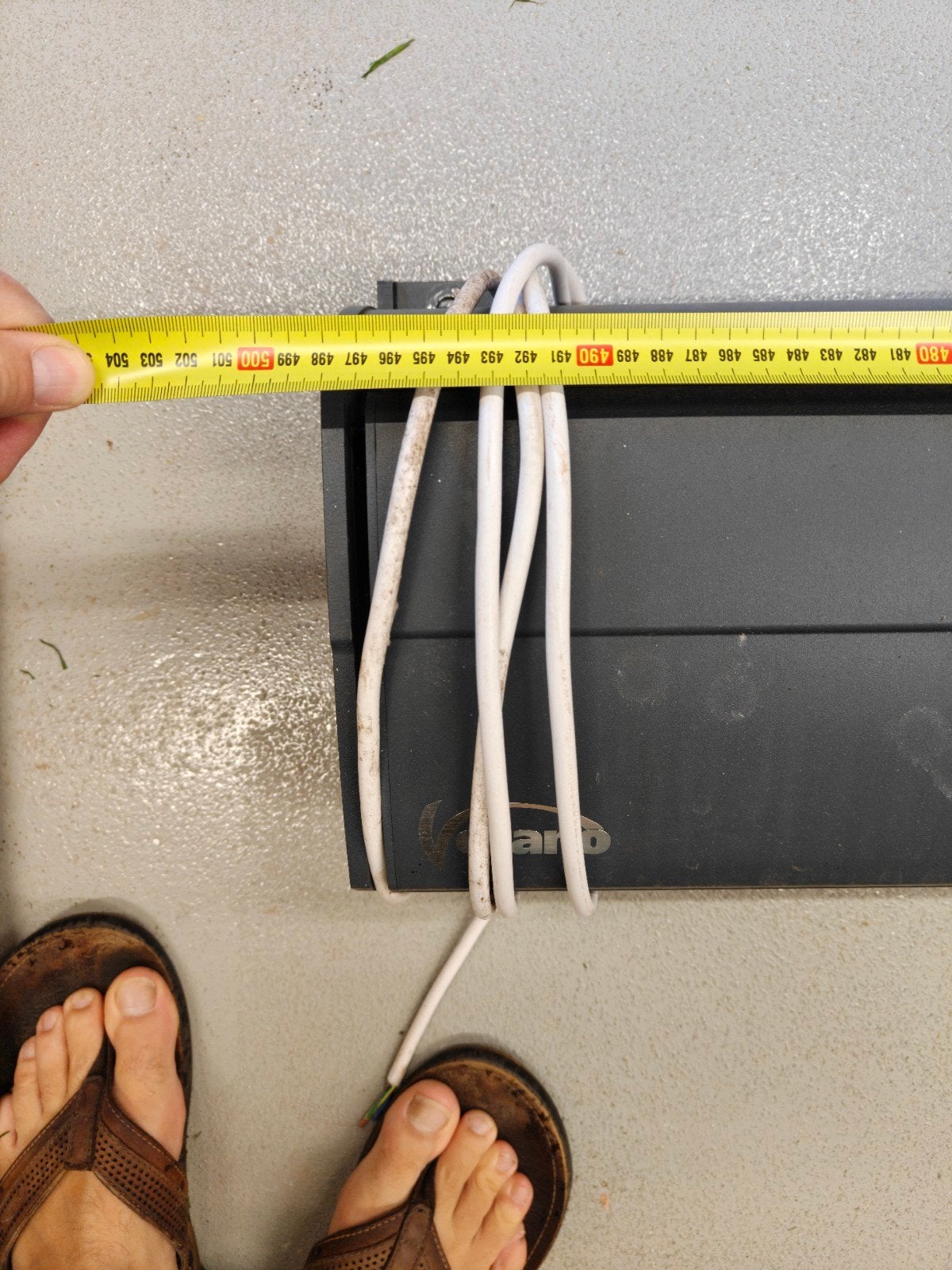 Verano Solana 255 uitvalscherm 5m breed 3m uitval, Ophalen, 450 cm of meer, Elektrisch, Zo goed als nieuw
