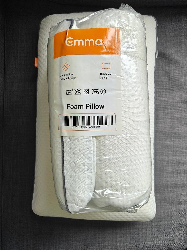 Emma Foam Pillow / Hoofdkussen, Ophalen, Eenpersoons, Wit, Nieuw