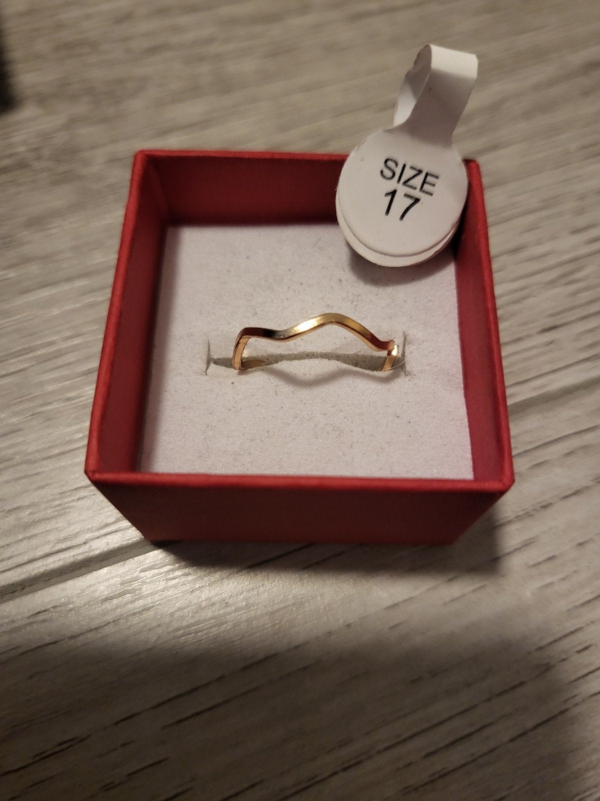 Nieuwe Gouden Golf Ring - Maat 17, Nieuw, Ophalen of Verzenden, 17 tot 18, Dame