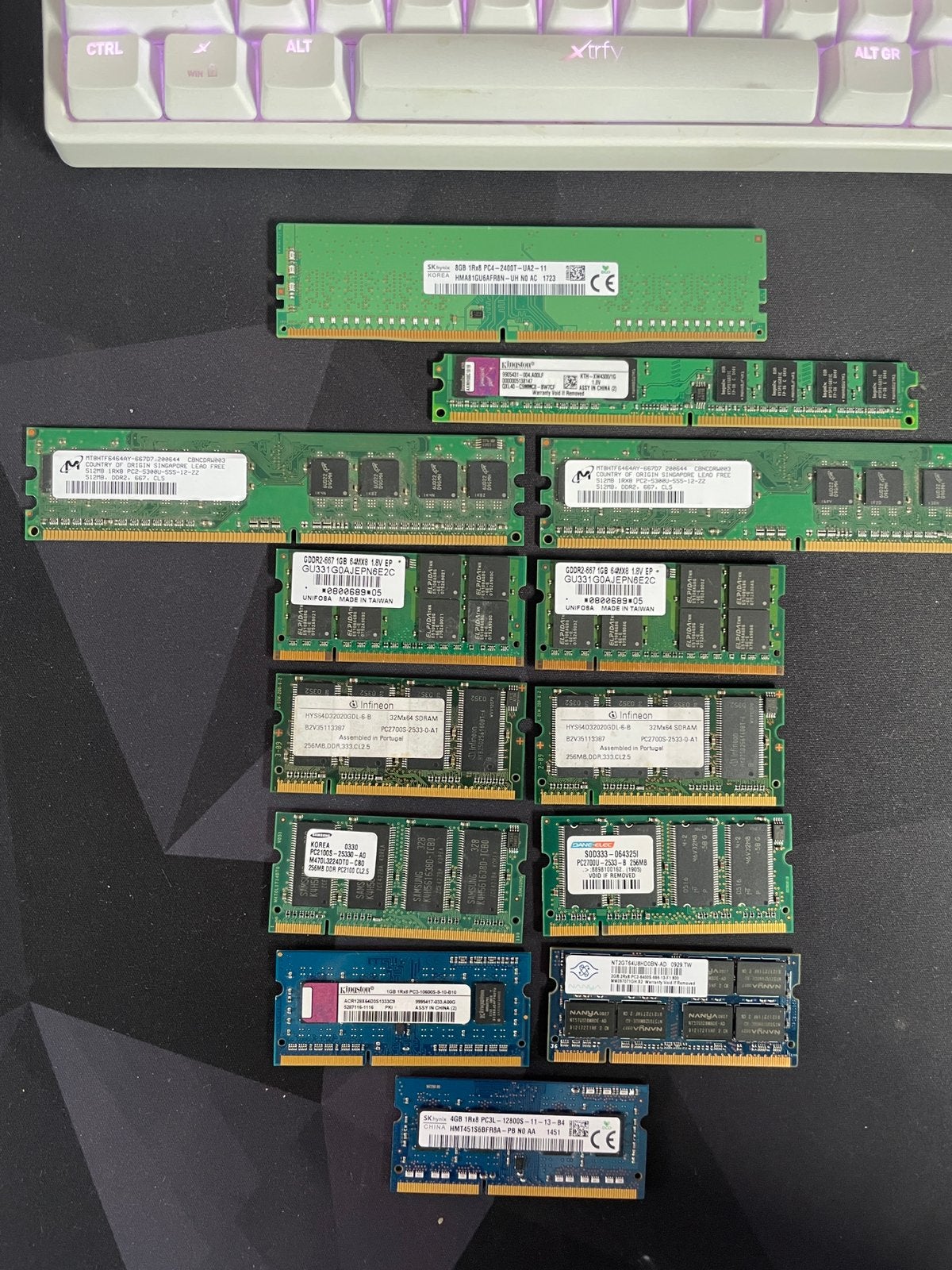 Partij RAM Geheugen DDR / DDR2 / DDR3 / DDR4, Computers en Software, Gebruikt, Overige soorten, 8 GB, Ophalen of Verzenden
