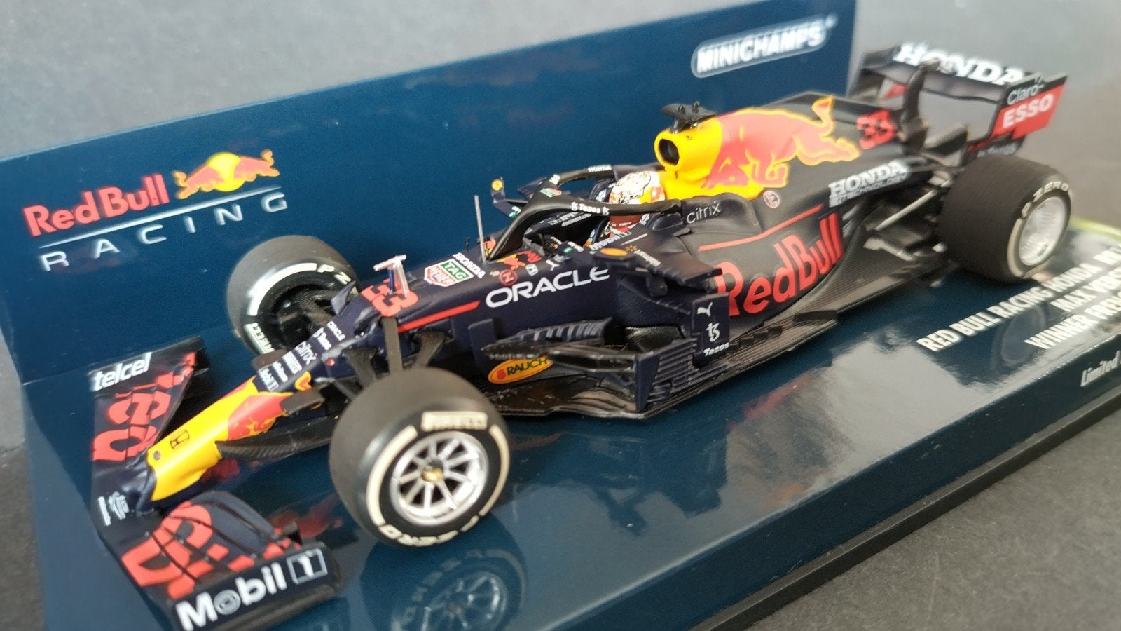 Red Bull RB16b Max Verstappen French F1  Gp Minichamps Pol, Hobby en Vrije tijd, Modelauto's | 1:43, Auto, Verzenden, ., Nieuw