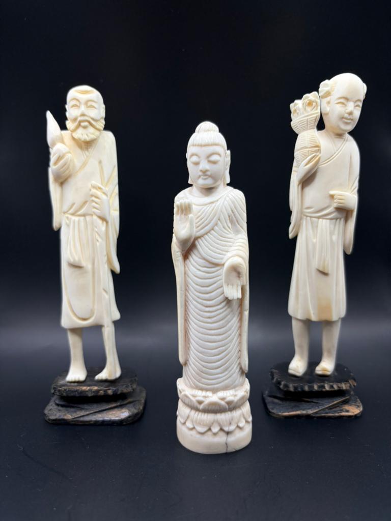 3 Chinese beeldjes. Boeddha, Ophalen of Verzenden
