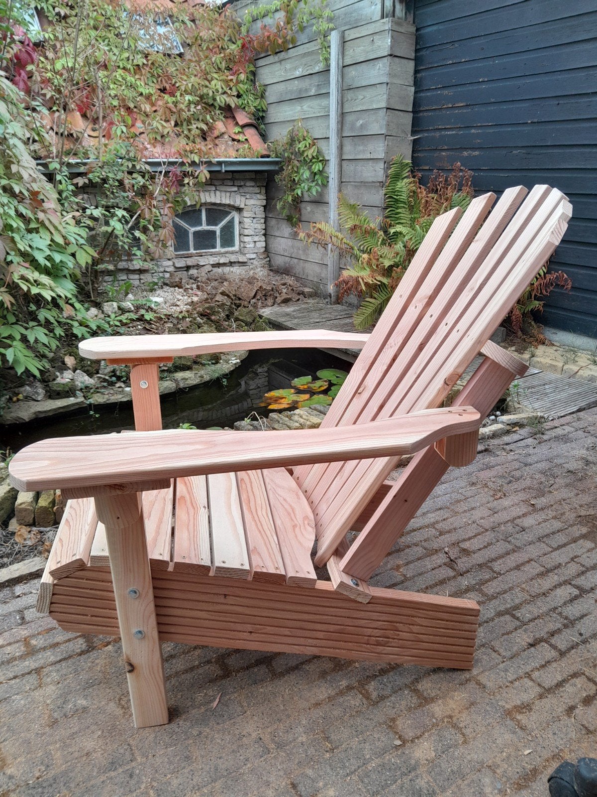 Douglas adirondack bearchair tuinstoel, Ophalen of Verzenden, Nieuw, Hout, Inklapbaar