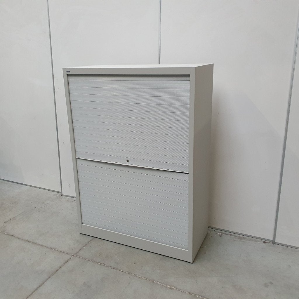 Q-bic verticale roldeurkast | 138x100x45 cm | afsluitbaar, Huis en Inrichting, Niet ingevuld, Gebruikt, Niet ingevuld, Niet ingevuld