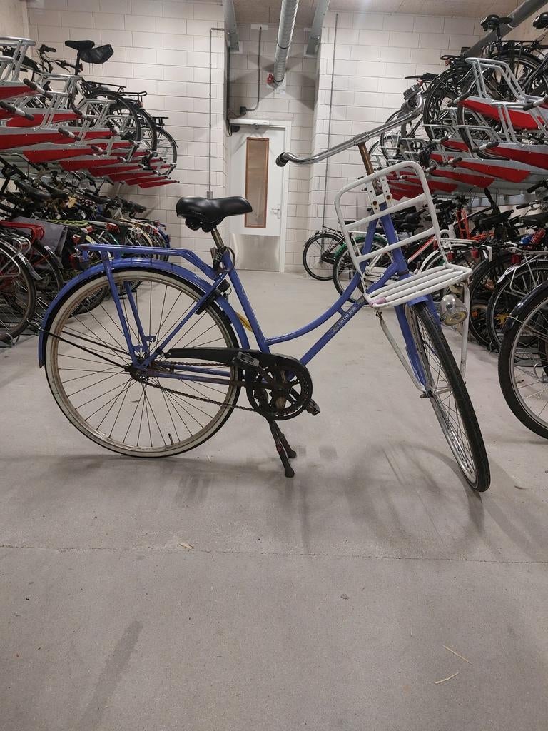 Cortina Tour Stadsfiets - Blauw, met voordrager, Fietsen en Brommers, Fietsen | Dames | Damesfietsen, Overige merken, Terugtraprem