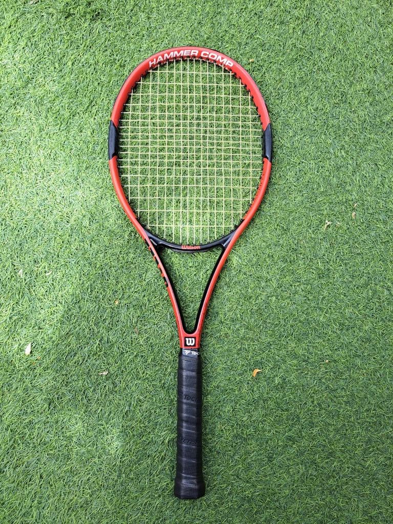 Wilson Hammer Comp L3 tennisracket Rood-Zwart, Sport en Fitness, Tennis, Gebruikt, Ophalen of Verzenden, Wilson, Racket