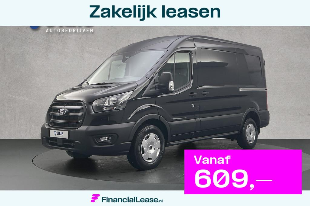 Ford Transit 350 2.0 L2H2 165 PK Automaat | Facelift | Dubbe, Stof, 4 cilinders, Zwart, Bedrijf
