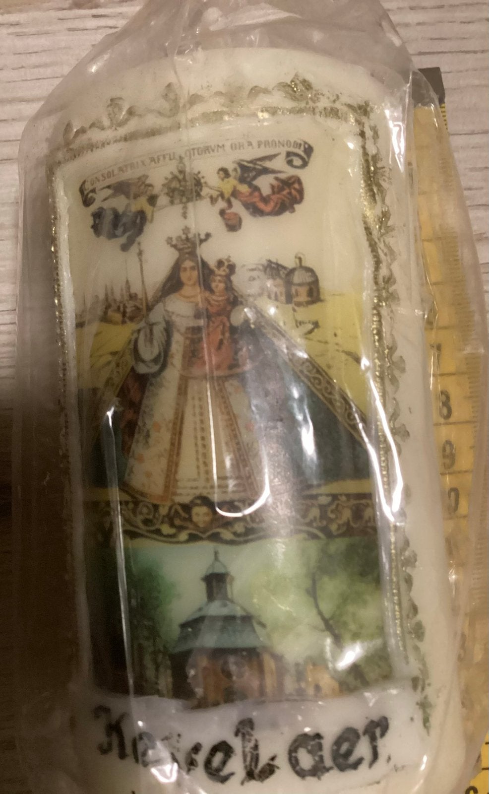 Religieuze kaars Onze Lieve Vrouwe van Kevelaere,nieuw,mooi!, Antiek en Kunst, Antiek | Religie, Ophalen of Verzenden