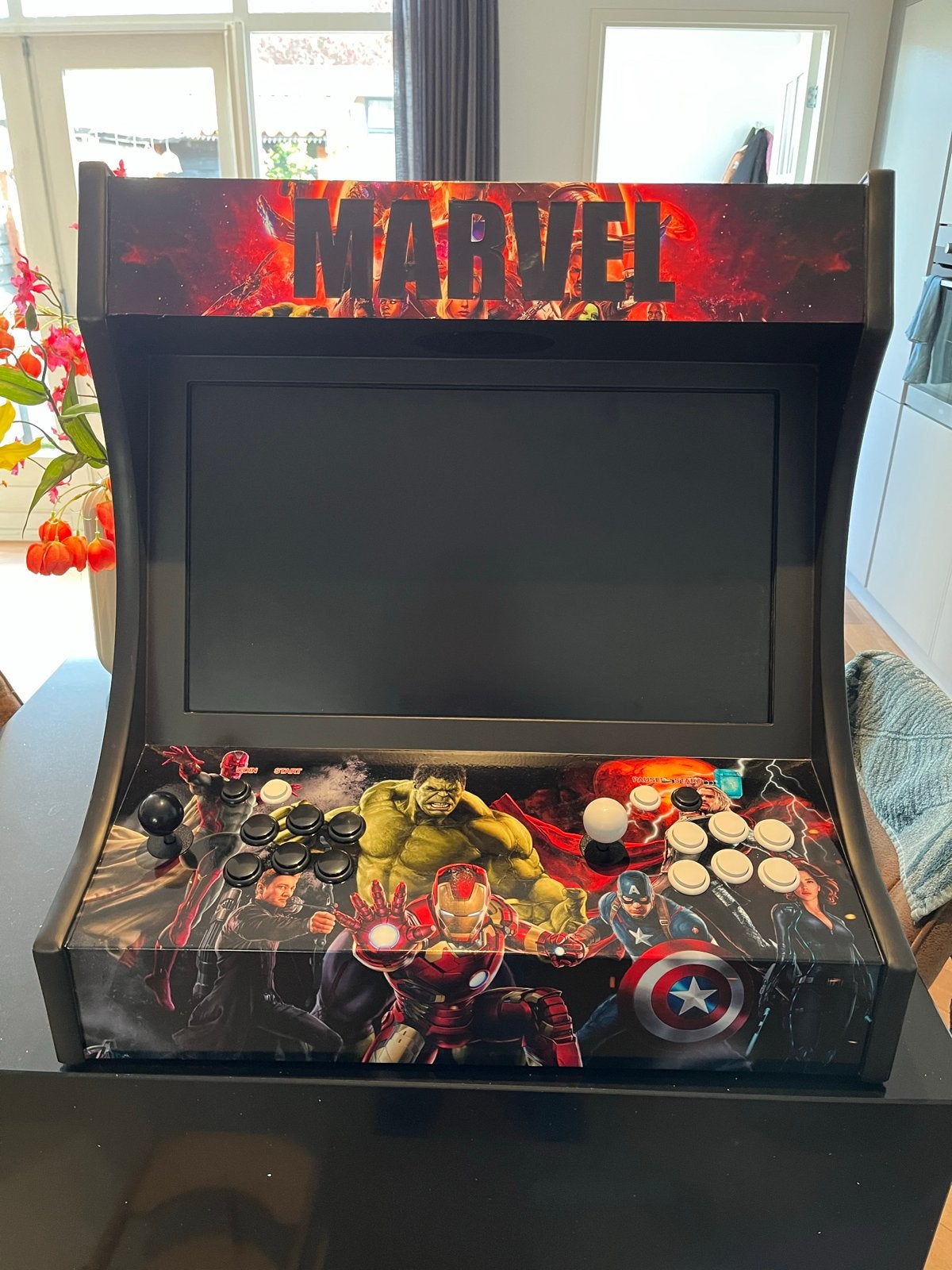 Bartop Arcadekast Marvel Edition - Pandora 3D+ 40s, Ophalen, Overige merken, Gebruikt
