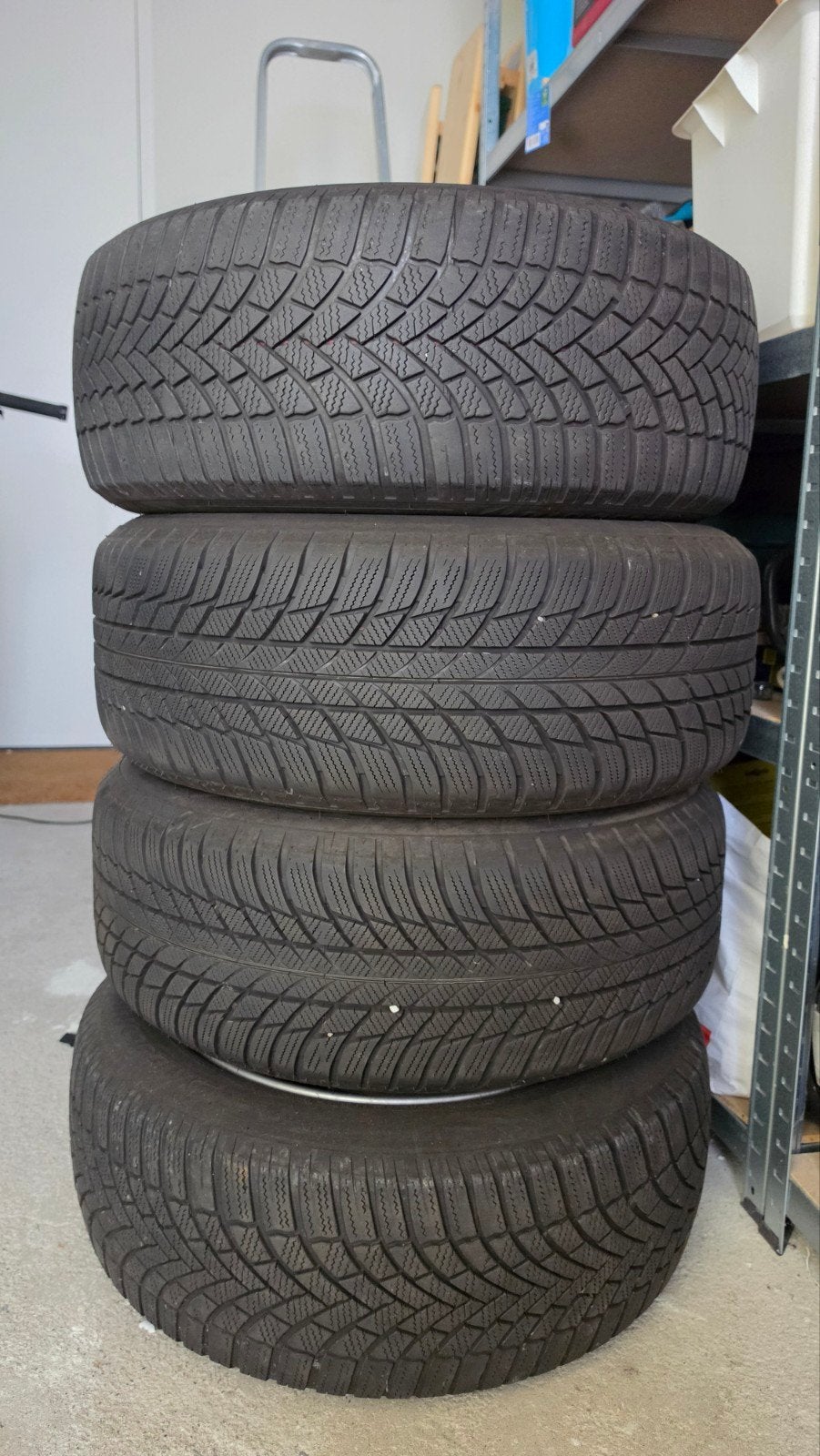 Winterbanden met velgen BMW - Bridgestone Blizzak LM005, Auto-onderdelen, Banden en Velgen, Ophalen, Gebruikt, Banden en Velgen