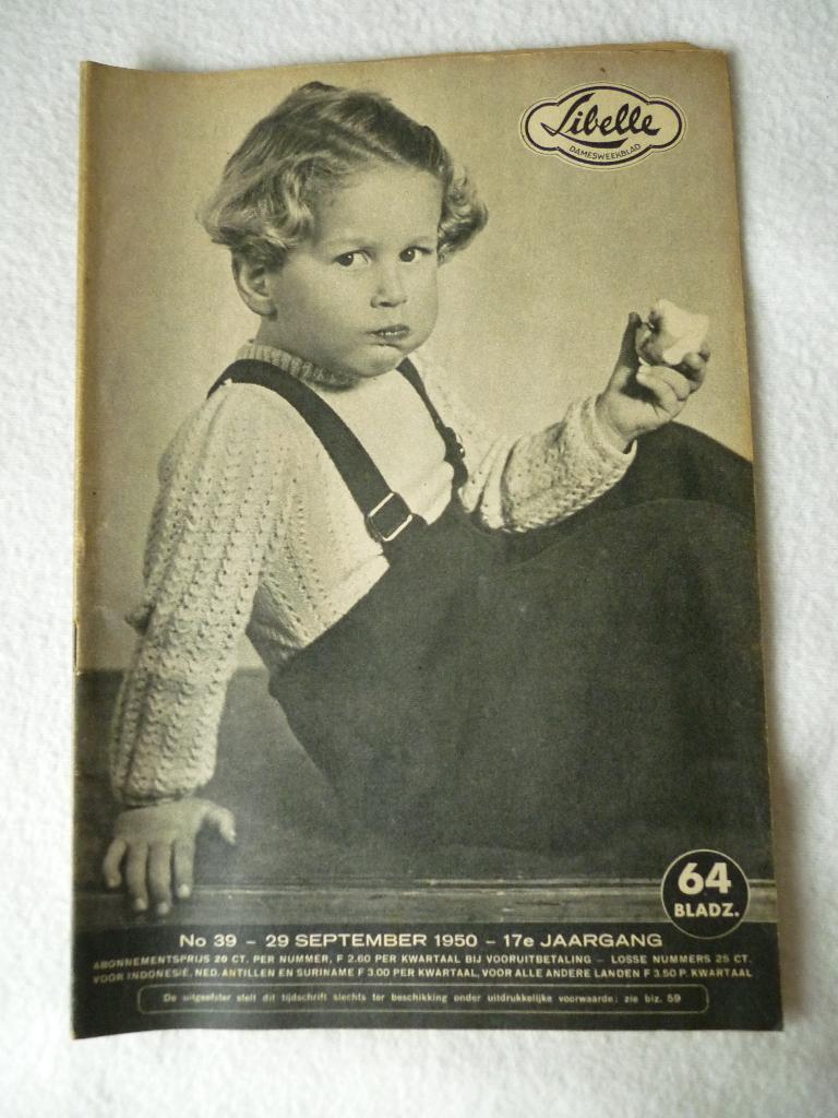 Vintage Libelle tijdschrift september 1950 no. 39, Ophalen of Verzenden, Gelezen, Damesbladen
